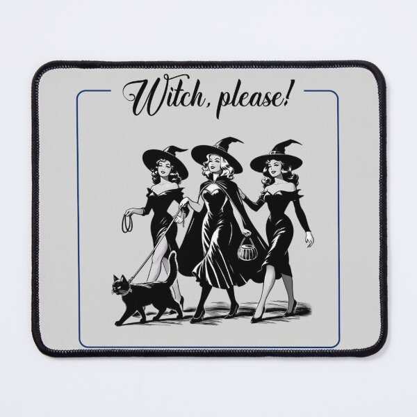 Item preview, Witch, Please! Strolling Coven with Cat designed and sold by Adronia.