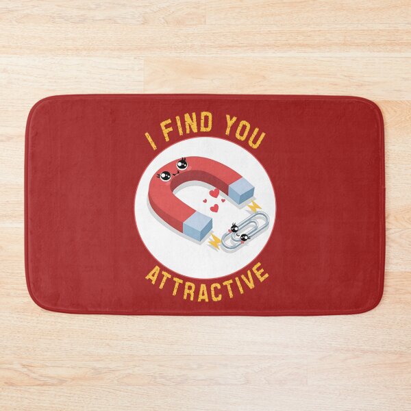 Item preview, I Find You Attractive – Cute Magnet and Paper Clip Love Pun designed and sold by SidTastic .