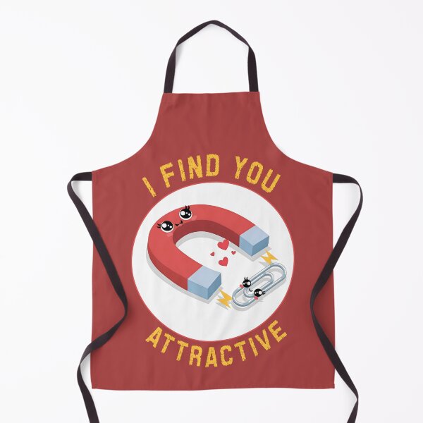 Item preview, I Find You Attractive – Cute Magnet and Paper Clip Love Pun designed and sold by SidTastic .