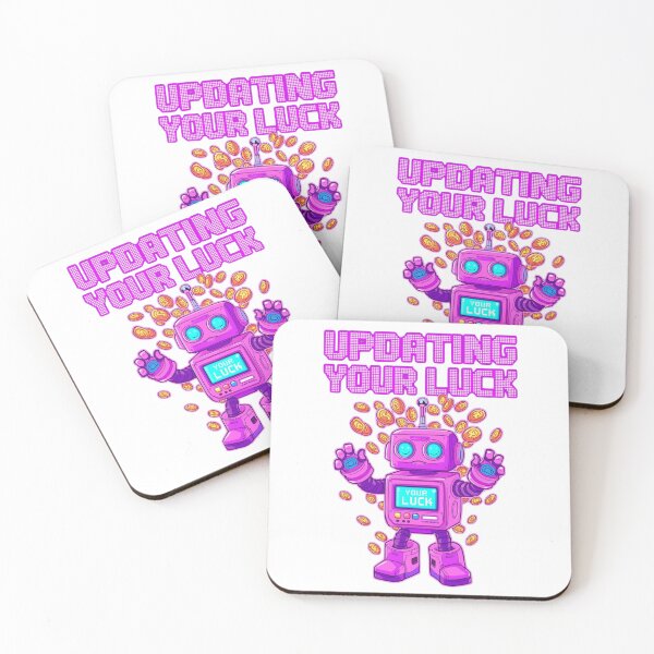 Item preview, Retro robot updating your luck with shiny coins designed and sold by StormArte.
