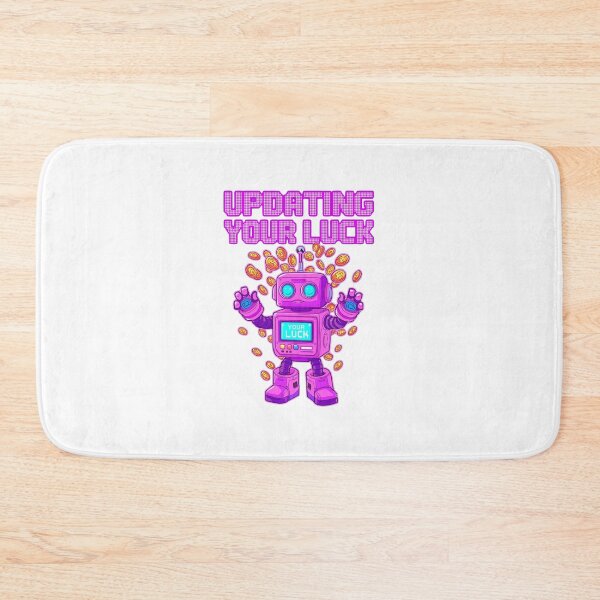 Item preview, Retro robot updating your luck with shiny coins designed and sold by StormArte.