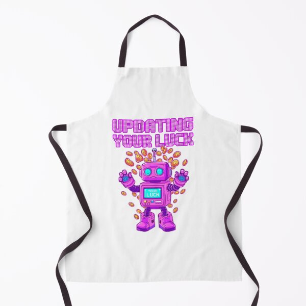 Item preview, Retro robot updating your luck with shiny coins designed and sold by StormArte.