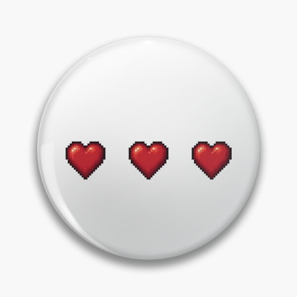 Item preview, Pixel Art Hearts | 3-Bit Retro Video Game Life Bar designed and sold by Greemo03.
