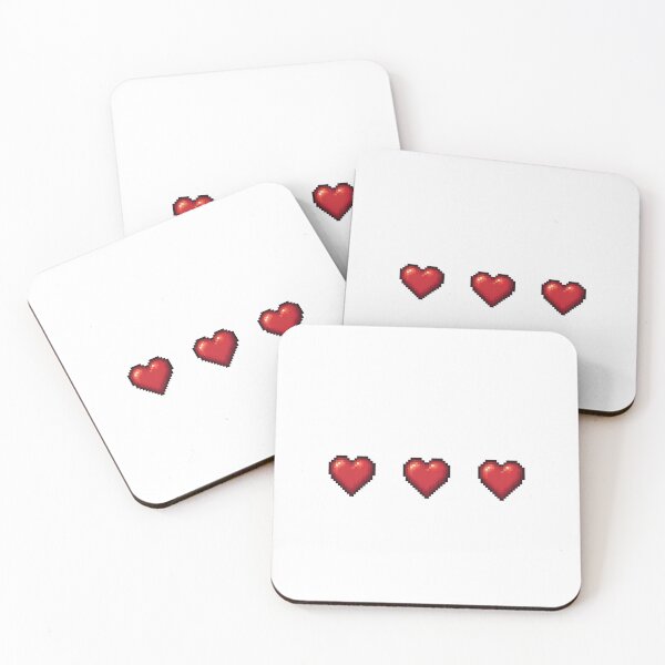 Item preview, Pixel Art Hearts | 3-Bit Retro Video Game Life Bar designed and sold by Greemo03.