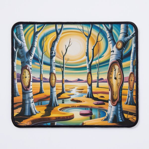 Item preview, Autumn landscape of birch trees in style Salvador Dali. designed and sold by elegantpaterns.