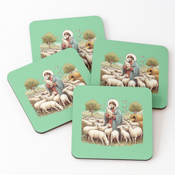 Item preview, The Lost Sheep and the Loving Shepherd – 3D Holy Sketch,  designed and sold by PaintMeWorld.