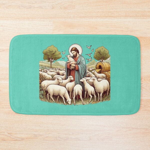 Item preview, The Lost Sheep and the Loving Shepherd – 3D Holy Sketch, designed and sold by PaintMeWorld.