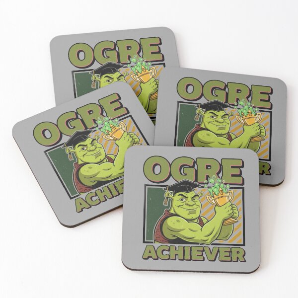 Item preview, Ogre Achiever Pun Design – Funny Motivational Monster designed and sold by NomiBee.