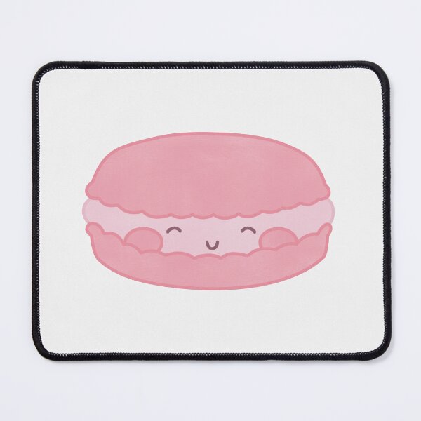 Item preview, cute pink strawberry macaron designed and sold by winterpumpkin.