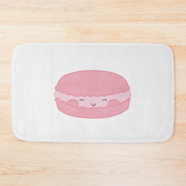 Item preview, cute pink strawberry macaron designed and sold by winterpumpkin.