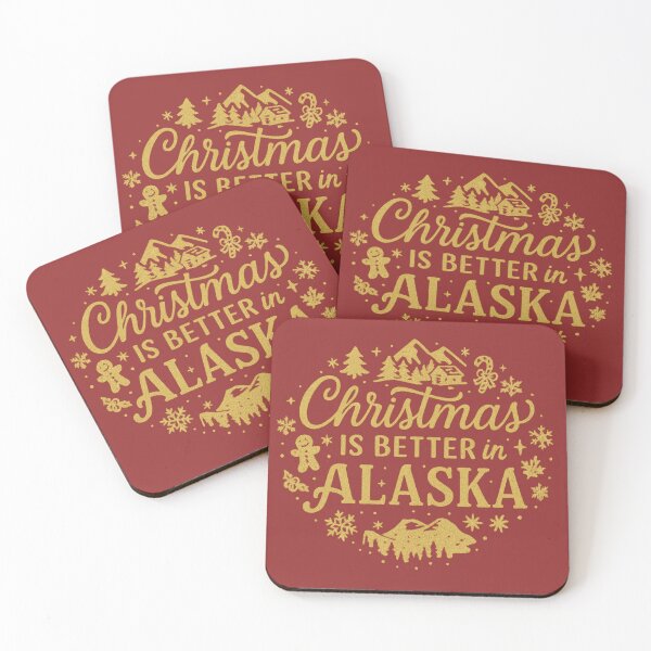 Item preview, Alaska Christmas Snowy Holiday Mountain Design designed and sold by Meandmyshop.