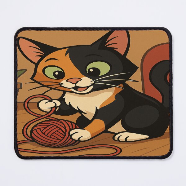 Item preview, Cute Calico Cat and Her Ball of String designed and sold by SamLH69.