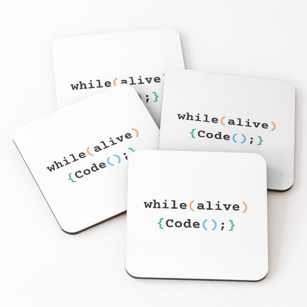 Item preview, While Alive Code - Coding Meme designed and sold by RickCreates.