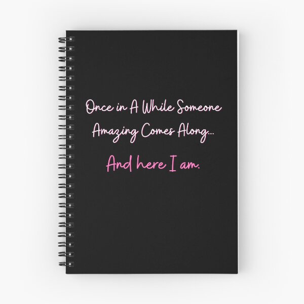 Item preview, Once in a While Someone Amazing Comes Along – Funny Confidence Quote designed and sold by QuirkyDrops.