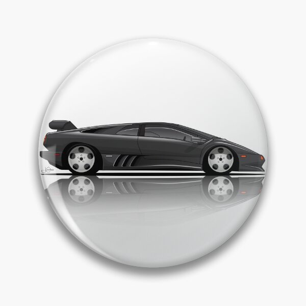 Item preview, Lambo Diablo SE30 black reflect illustration designed and sold by blackdogshop.