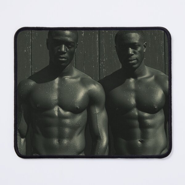 Item preview, Two Hot Men Posing Shirtless designed and sold by Atlas Kai.