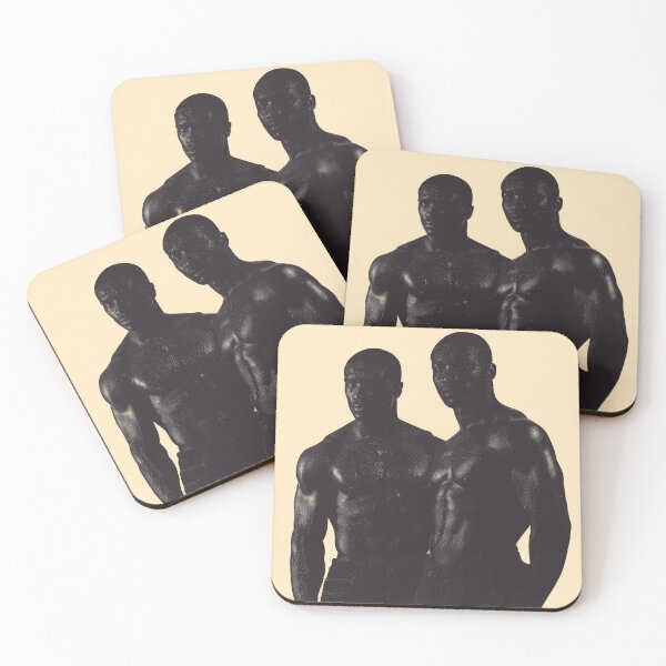 Item preview, Black and White Portrait of Ripped Men Silhouette designed and sold by Atlas Kai.
