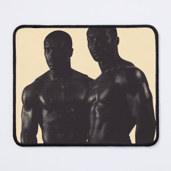 Item preview, Black and White Portrait of Ripped Men Silhouette designed and sold by Atlas Kai.