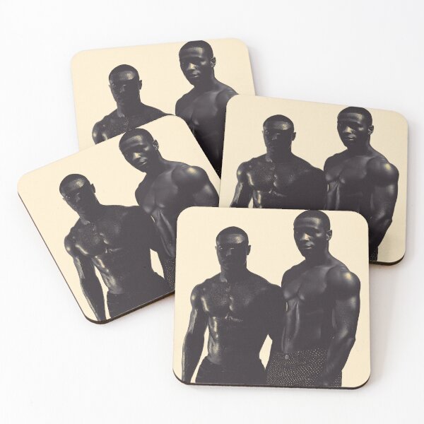 Item preview, Black and White Portrait of Muscular Men Silhouette designed and sold by Atlas Kai.