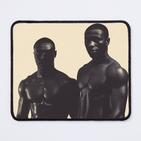 Item preview, Black and White Portrait of Muscular Men Silhouette designed and sold by Atlas Kai.