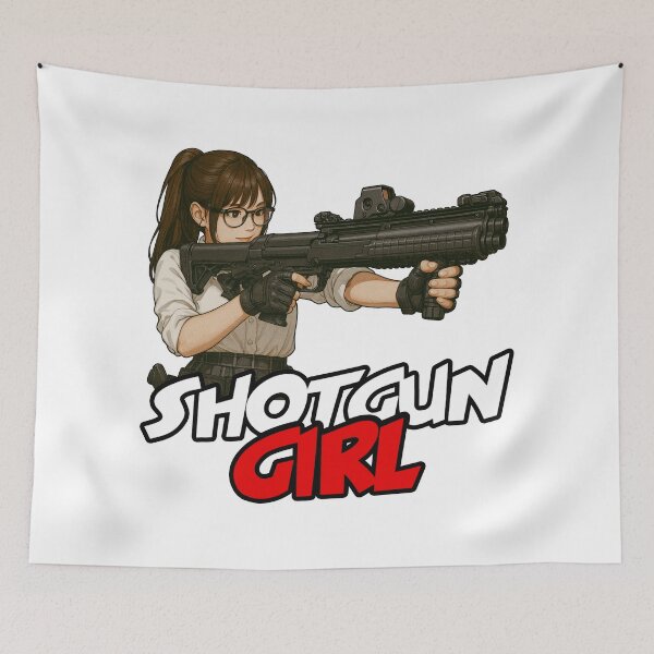 Item preview, Shotgun Girl – Beauty with Firepower designed and sold by RAWLIFEGRAPHIC.