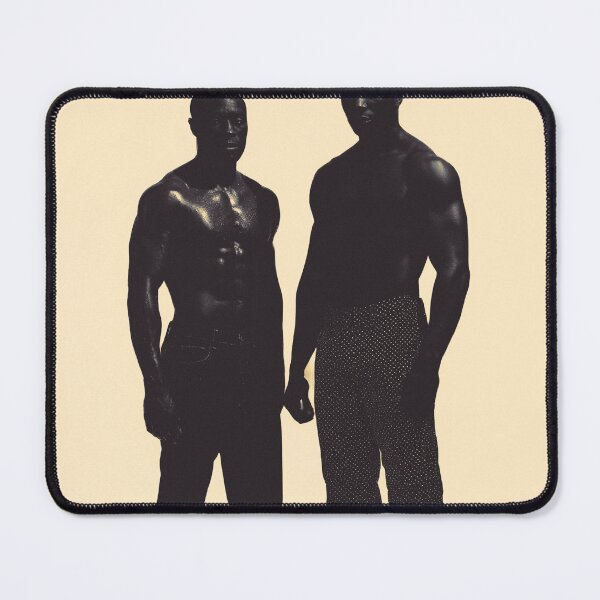 Item preview, Black and White Portrait of Muscular Men Silhouette #3 designed and sold by Atlas Kai.