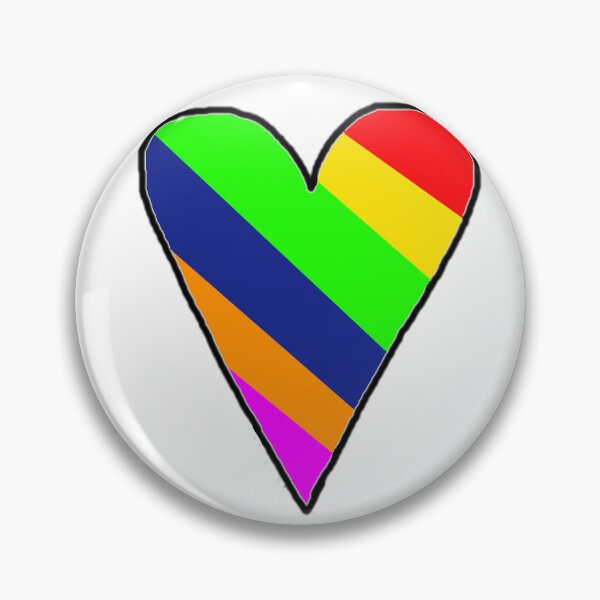 Item preview, Rainbow heart designed and sold by CBuniquedesigns.