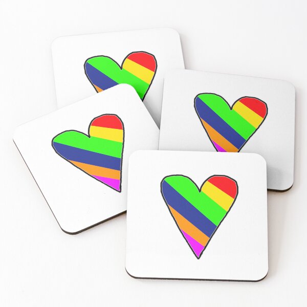 Item preview, Rainbow heart designed and sold by CBuniquedesigns.
