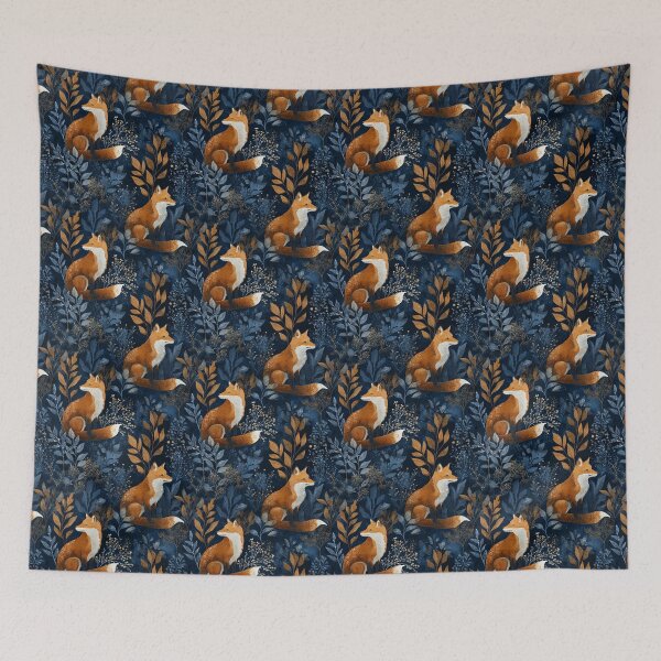 Item preview, Fox Nature Pattern designed and sold by NicolasGlowArt.