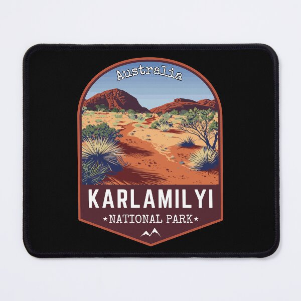 Item preview, Karlamilyi National Park in Western Australia, Retro Travel Art Emblem designed and sold by MaateoDesign.