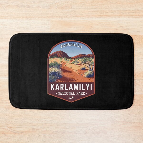 Item preview, Karlamilyi National Park in Western Australia, Retro Travel Art Emblem designed and sold by MaateoDesign.