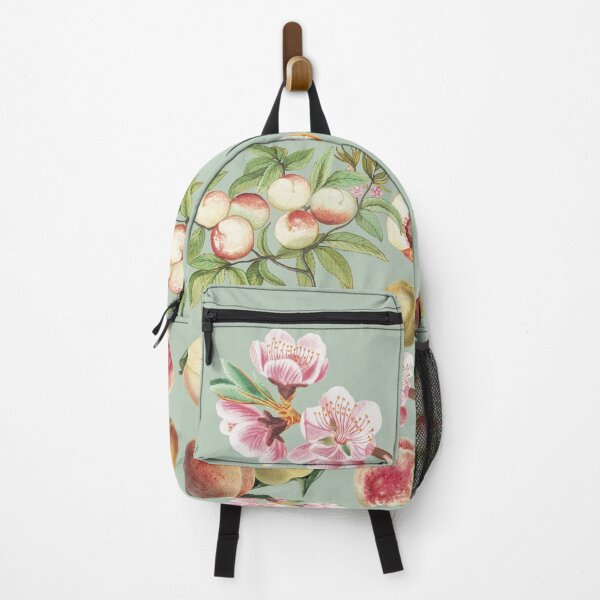 Item preview, Vintage Peach Botanical Illustration Pattern – Antique Fruit and Floral Garden Art designed and sold by GrybDesigns.