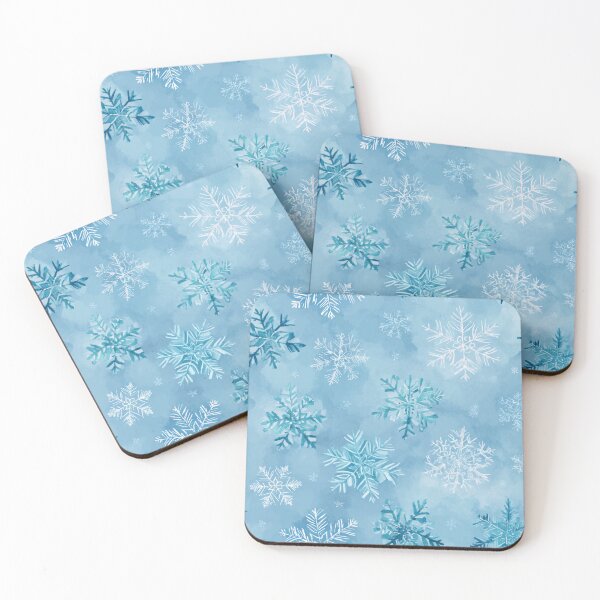 Item preview, Winter Snow Flakes Pattern designed and sold by NicolasGlowArt.