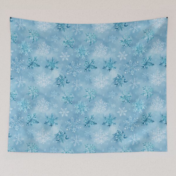 Item preview, Winter Snow Flakes Pattern designed and sold by NicolasGlowArt.