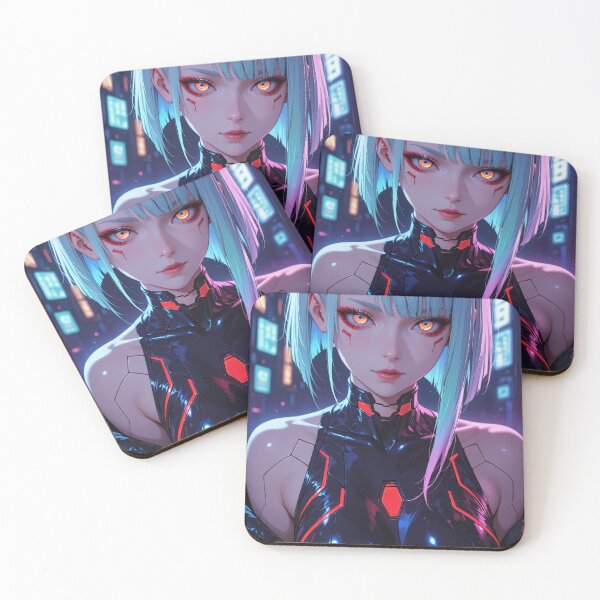 Item preview, Futuristic cyberpunk warrior wallpaper, Lucy designed and sold by Planet Utoppia.