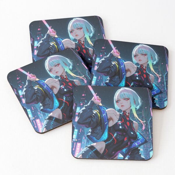Item preview, Futuristic cyberpunk warrior wallpaper, Lucy designed and sold by Planet Utoppia.
