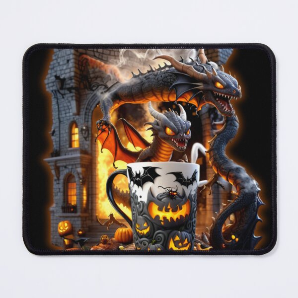 Item preview, Cursed Brews: Dragon's Keep - Halloween Mug designed and sold by CamillaCreation.