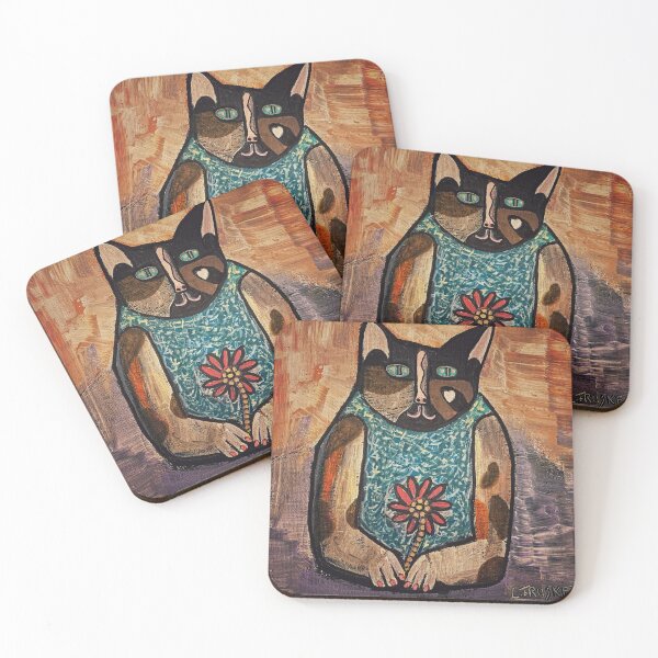 Item preview, ‘The Seated Cat’ designed and sold by Linda Truskett Art.