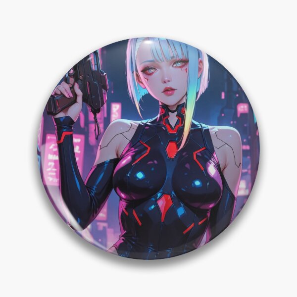 Item preview, Futuristic cyberpunk warrior wallpaper, Lucy designed and sold by Planet Utoppia.