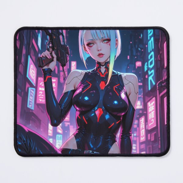 Item preview, Futuristic cyberpunk warrior wallpaper, Lucy designed and sold by Planet Utoppia.