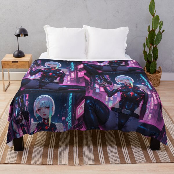 Item preview, Futuristic cyberpunk warrior wallpaper, Lucy designed and sold by Planet Utoppia.