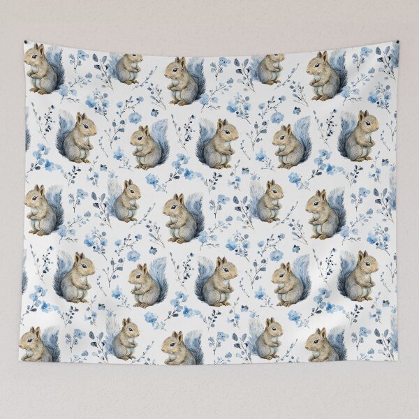 Item preview, Squirrel Winter Pattern designed and sold by NicolasGlowArt.