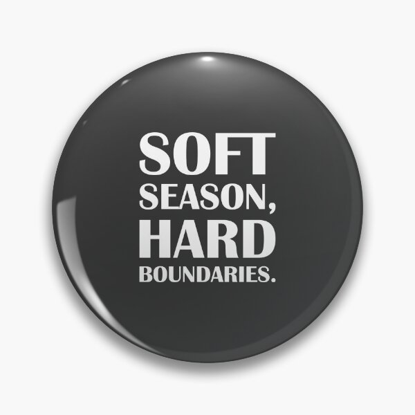 Item preview, Soft Season, Hard Boundaries. / Introvert Joke Funny T-Shirt Label designed and sold by introvertvibes.