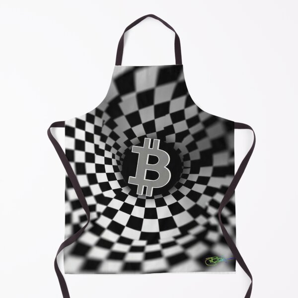 Item preview, Bitcoin Vortex Depth – Black and White Optical Illusion designed and sold by Benito Del Ray.