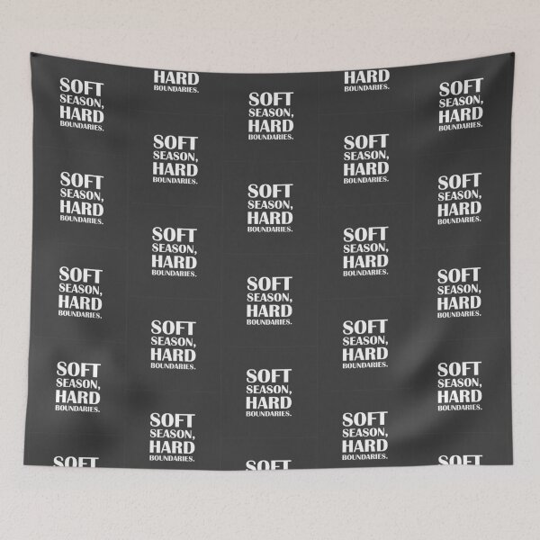 Item preview, Soft Season, Hard Boundaries. / Introvert Joke Funny T-Shirt Label designed and sold by introvertvibes.