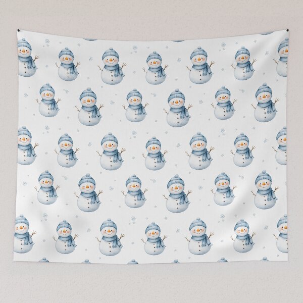 Item preview, Winter Snowman Pattern designed and sold by NicolasGlowArt.