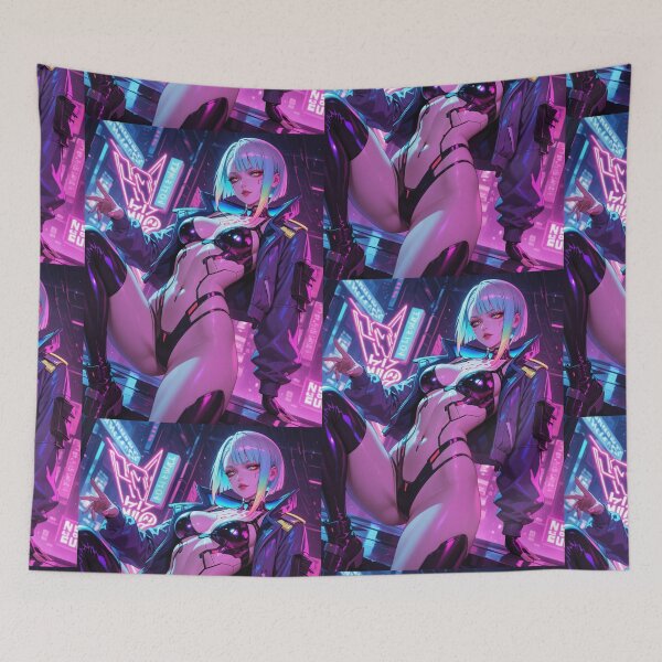 Item preview, Futuristic cyberpunk warrior wall art, Lucy designed and sold by Planet Utoppia.