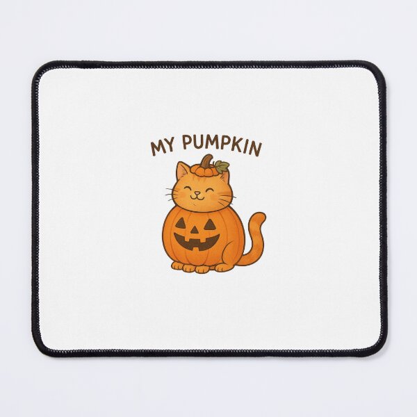 Item preview, Chunky Orange Cat Pumpkin – Cute Halloween “My Pumpkin” Design designed and sold by jensenlovescats.