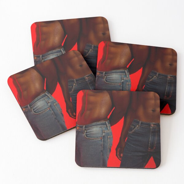 Item preview, Close Up of a Men's Abs and Jeans designed and sold by Atlas Kai.
