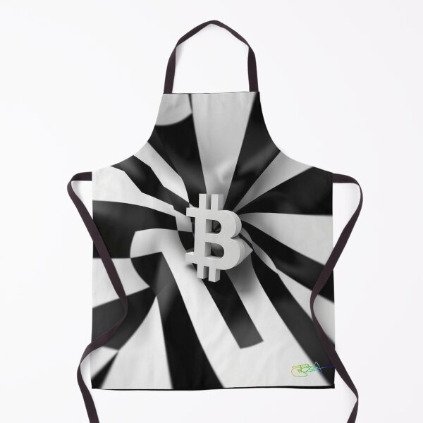 Item preview, Bitcoin Spiral Wave – Monochrome Digital Motion designed and sold by Benito Del Ray.